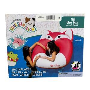 BigMouth Squishmallows Fifi the Fox Inflatable Pool Float New